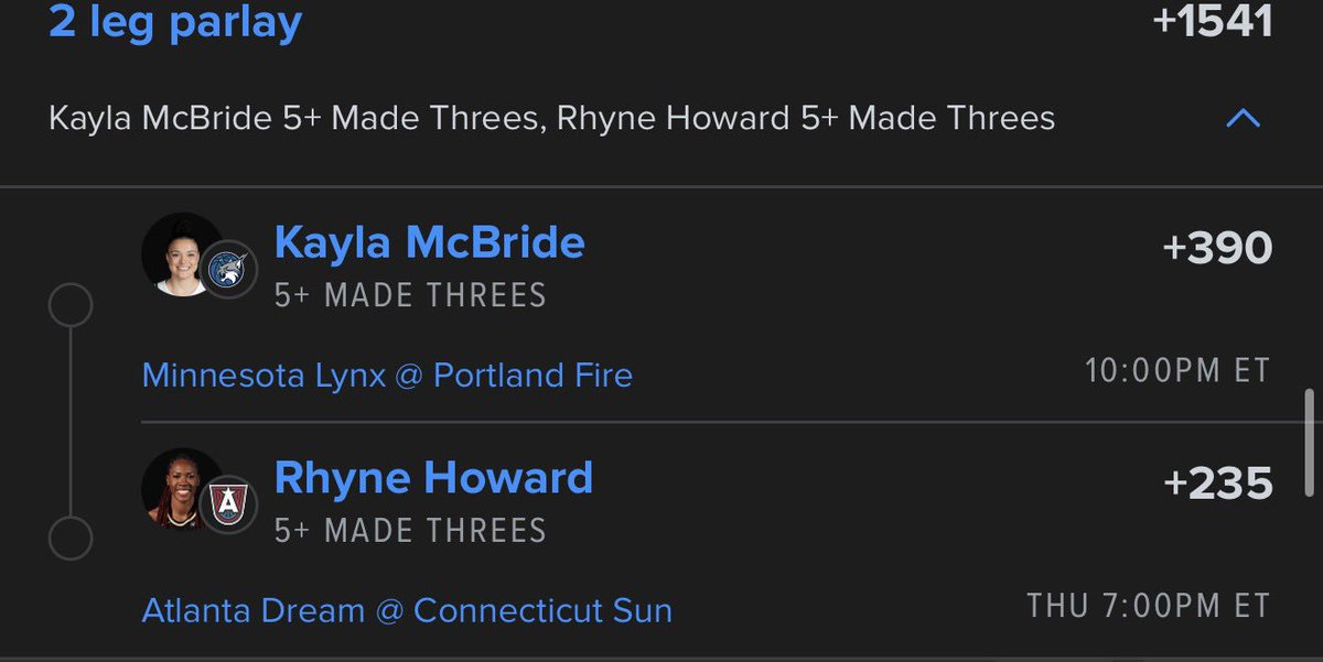 CAPPERKING001's tweet photo. 🔥 2-LEG WNBA 3PT PARLAY 🔥
👀
#DavisParlay #WNBA #MLBParlay #HRParlay #HomeRunPicks #MLBPicks #BaseballPicks #LiveParlay #1Of2 #OneToGo #LetsCash #SportsBetting #ParlayPicks #MLBHR #WinningPicks ⚾🔥 https://t.co/Pd7DylKrtV