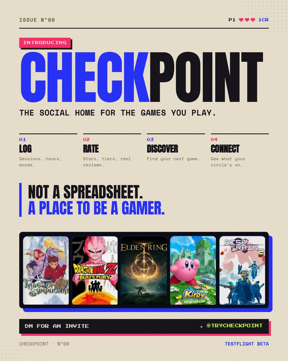 TryCheckpoint's tweet photo. Introducing, Checkpoint

#Gametwt https://t.co/dgOo3psAlt