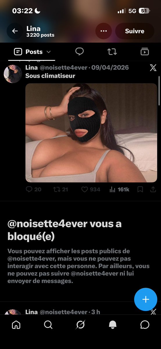 LeBouunnzz's tweet photo. @mokondzi91 Elle m’a bloquer la pute je suis en larme 😭😭😭😭😭😭😭😭😭 https://t.co/LQIBJS3W7Z