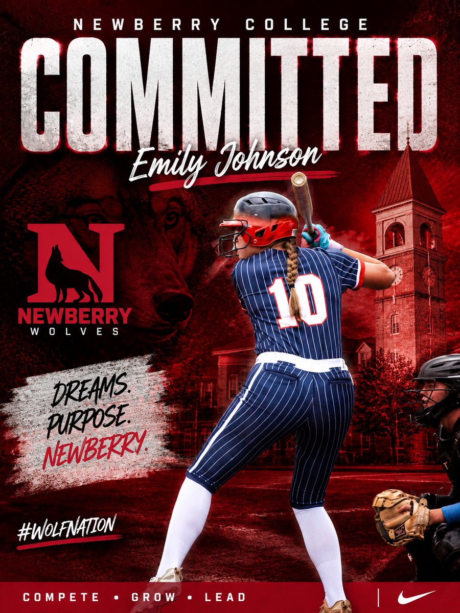 emilyj2027's tweet photo. I’m so excited to announce my verbal commitment to Newberry College!! This is a huge step for me and I can’t wait to see what the future brings. I want to thank everyone who has been by my side through it all and helped me grown into the player I am now. Go wolves!! @newberrysb https://t.co/V91G0VZZDH
