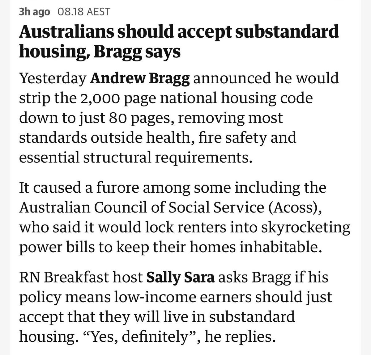 purplepingers's tweet photo. The liberals’ response to the shitty housing standards everyone is paying exorbitant amounts of rent for: “deal with it peasants” https://t.co/mrK1Kws5FE