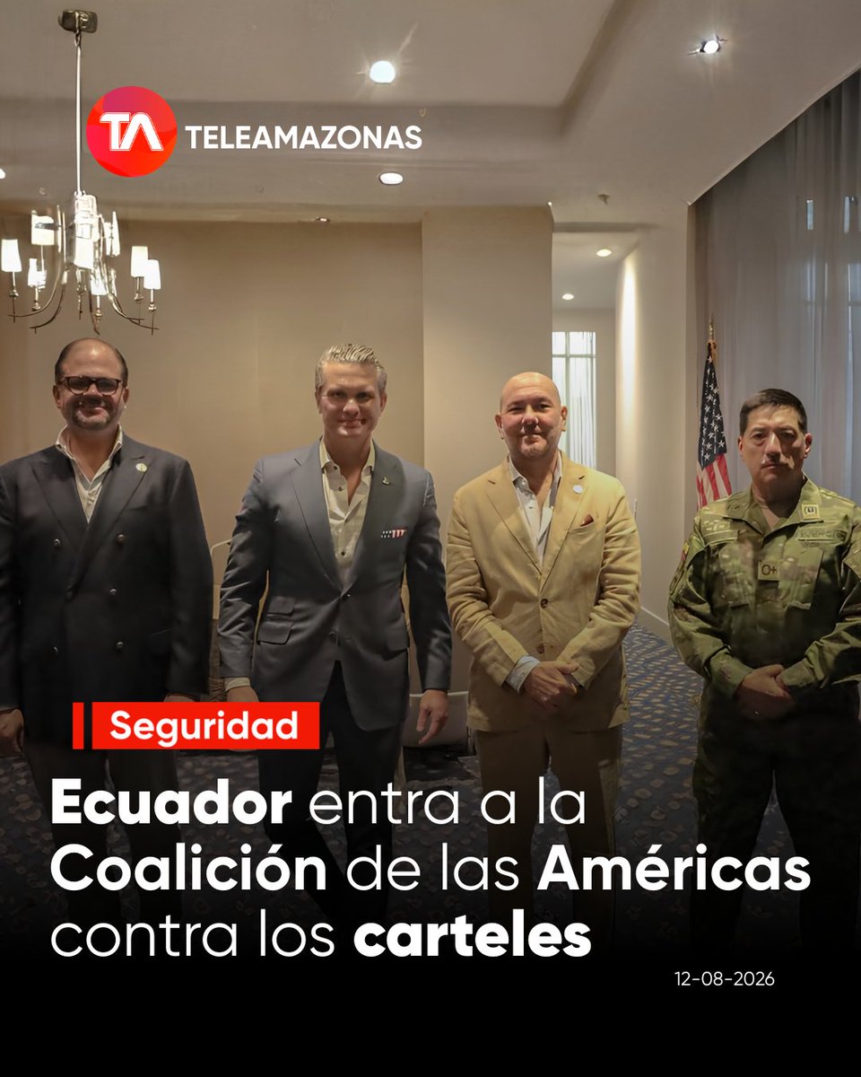 teleamazonasec's tweet photo. 🛡️ https://t.co/DdL03eFiHF 👉 El gobierno de #Ecuador oficializó su integración a la Coalición de las Américas para combatir el narcotráfico y el crimen organizado. https://t.co/gXLEcO73QT