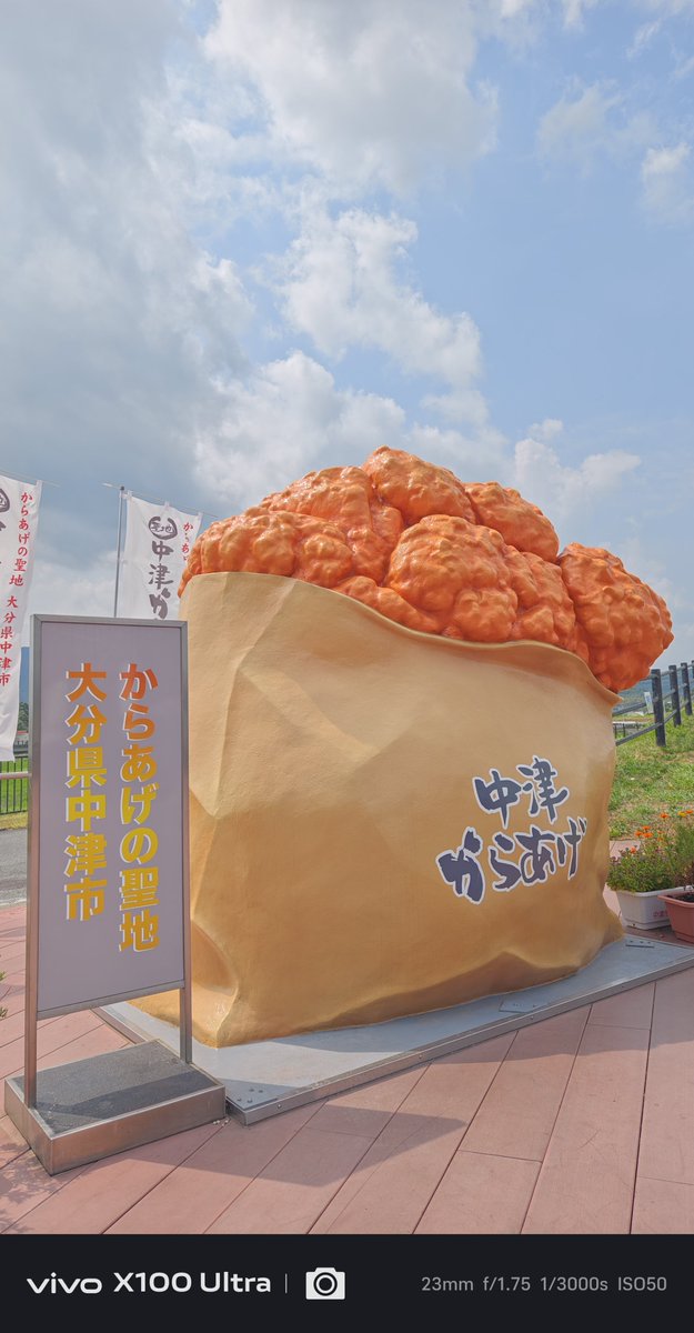 NobuWin8tab's tweet photo. おはようございます☀
昨日は南蛮、今日は唐揚げ
健康になりそう🍖
#道の駅中津
#からあげ
#vivox100ultra https://t.co/0tfcInx3QO