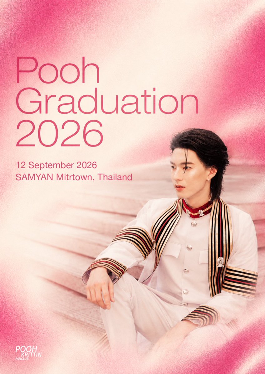 NinanAndYou's tweet photo. Pooh Graduation Celebration 2026 🎓💖

ลิ้งค์ลงทะเบียนมาแล้วนะทุกคน (โปรดติดตามบ้านเบสอีกครั้งหากมีการเปลี่ยนแปลง)
https://t.co/hGNRJqqG0D

อยากเจอพี่บัณฑิตสุดหล่อจังเลยคร้าบ ขอมัมหมีทิพย์คนนี้เป็น 1 ใน 800 ด้วยน้า สาธุ เพี้ยงๆ เลย 🙏🏻🩵

#PoohGraduation2026
#ppoohkt #PooHHooPers https://t.co/hBs4G0ZOLp
