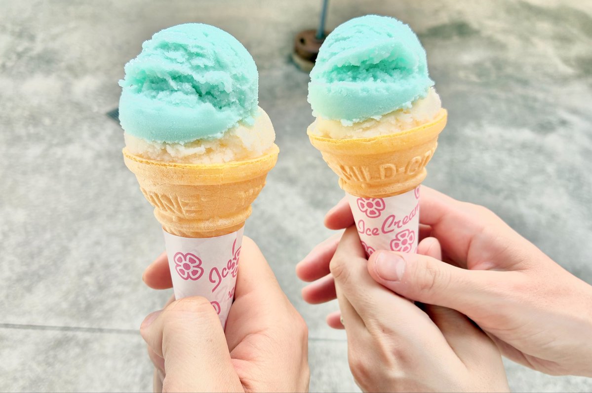 oo_cha_san's tweet photo. あいすくりん🍨😋
ソーダとバニラのダブル、美味しいです🎶 https://t.co/01r1QBezDn