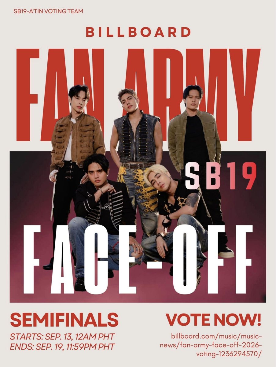 SB19CG's tweet photo. 🔥 A’TIN, KEEP VOTING! 🔥

Giving up is NOT in our vocabulary! 😤💙

We’ve made it to the SEMIFINALS, and every vote counts. Voting is just a piece of cake—so let’s keep going until the very last second! 🍰🐺

Vote now! 
https://t.co/iJdUBpkz1g

SB19 NTV DAYDAY PERFORMANCE 
@SB19Official #SB19
#SB19ロッグ2026
#SB19DayDay