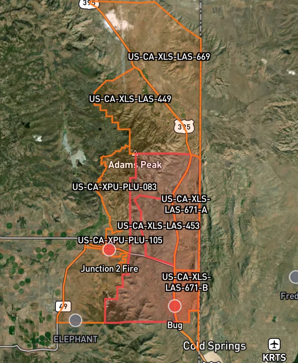 DanielFireTruck's tweet photo. #BugFire There has been an increasing in Fire Activity along Highway 395, Lassen County, both Sides of Highway 395 has been shutdown.
There is Evacuation Orders for Zones LAS-671-A, 671-B, 451, 452.
Evacuation Warnings for Zones LAS-449, 669, PLU-083, 104, 105, 114. https://t.co/EkzOALNaca
