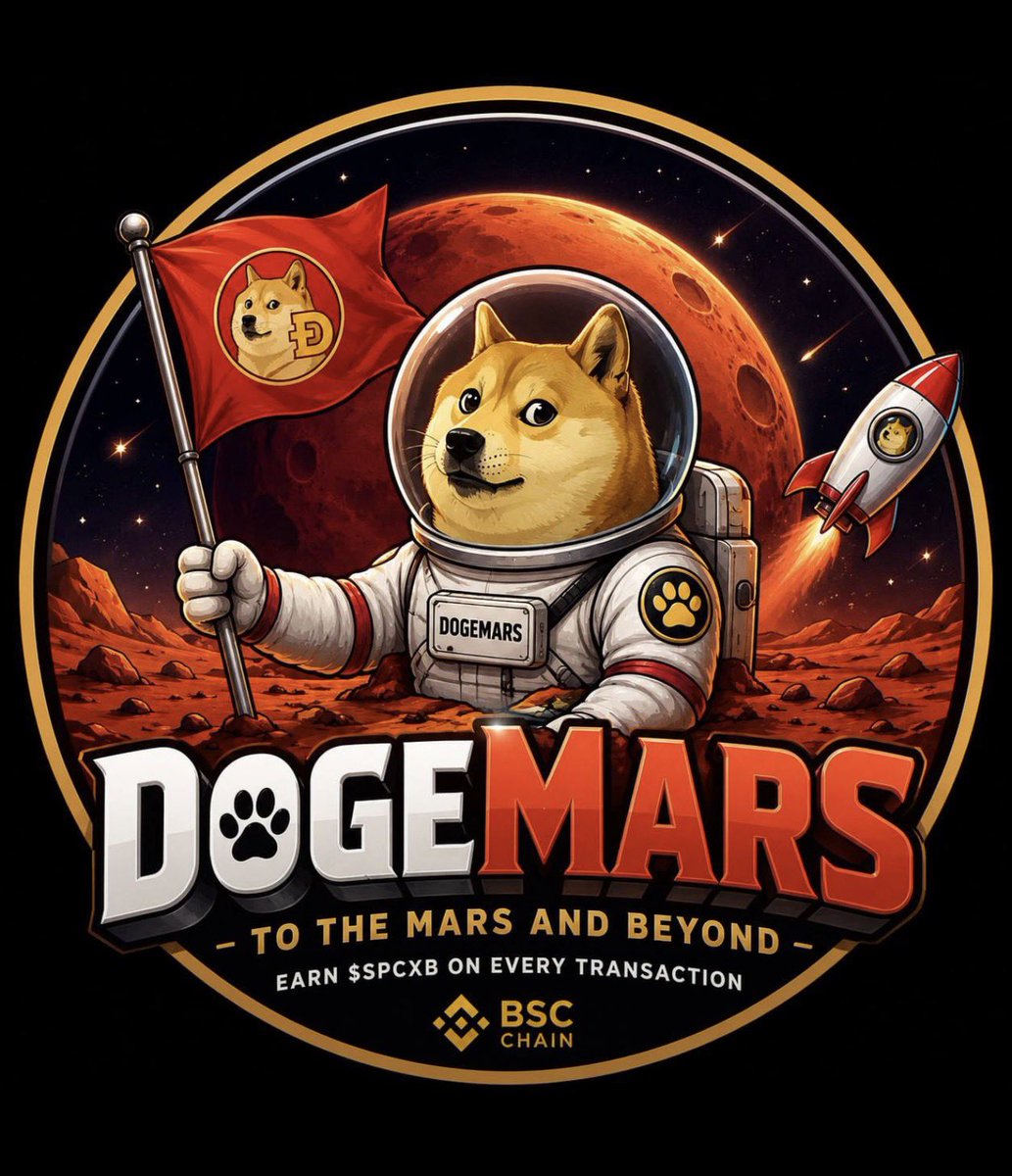 Cryptojackaus's tweet photo. 🚀 DOGEMARS LAUNCHES TODAY ON BSC 🚀
Believers gonna be rich 👀💰
Doge + Mars = pure degen energy. The pack is heading straight to the red planet.
Don’t miss the liftoff.
#MEME #BSC #BNB #DOGEMARS #BSCGEM #BSCMEME
To the moon… and then all the way to Mars. 🐕🌕➡️🔴 https://t.co/HmAXj6QwCj