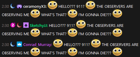 LotUDev's tweet photo. Caught so many death POVs Twitch chat started making fun of us 😭 https://t.co/UBgQBZ33M3