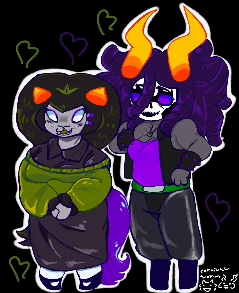 CARNIVALWORM's tweet photo. Meu and kur! #homestuck #meulin #kurloz https://t.co/vRksja5jHk