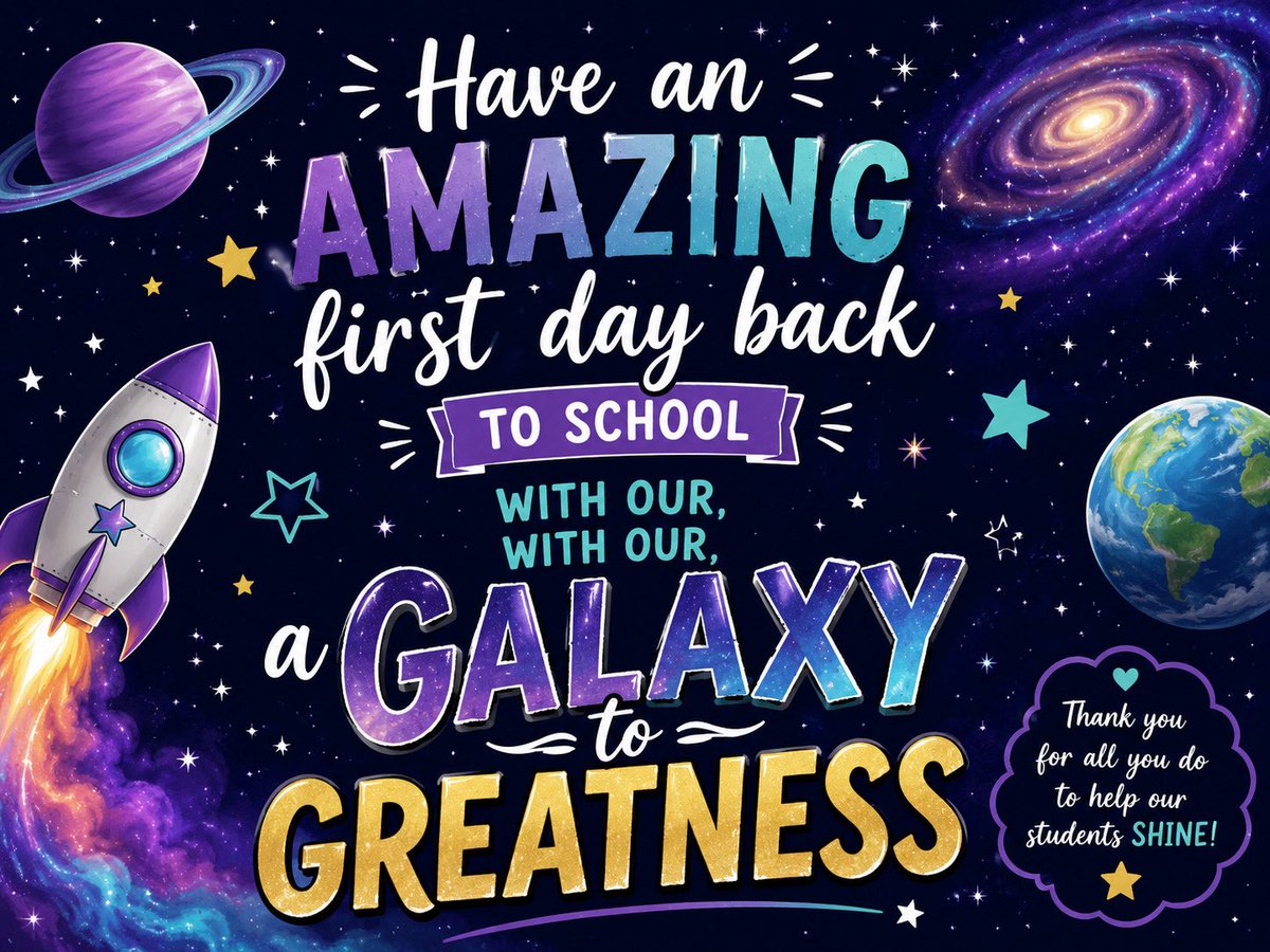 chezzadi's tweet photo. Today welcomed all 800 and something students,lol, back to @Carter_AISD. This is truly a Galaxy of Greatness! Our scholars were all smiles to step back on campus, reconnect with friends, and create memories w/their teachers. 🤞🏾☺️ #ChooseAldine #Calmminds #26/27schoolyear https://t.co/pLVngus2Zf