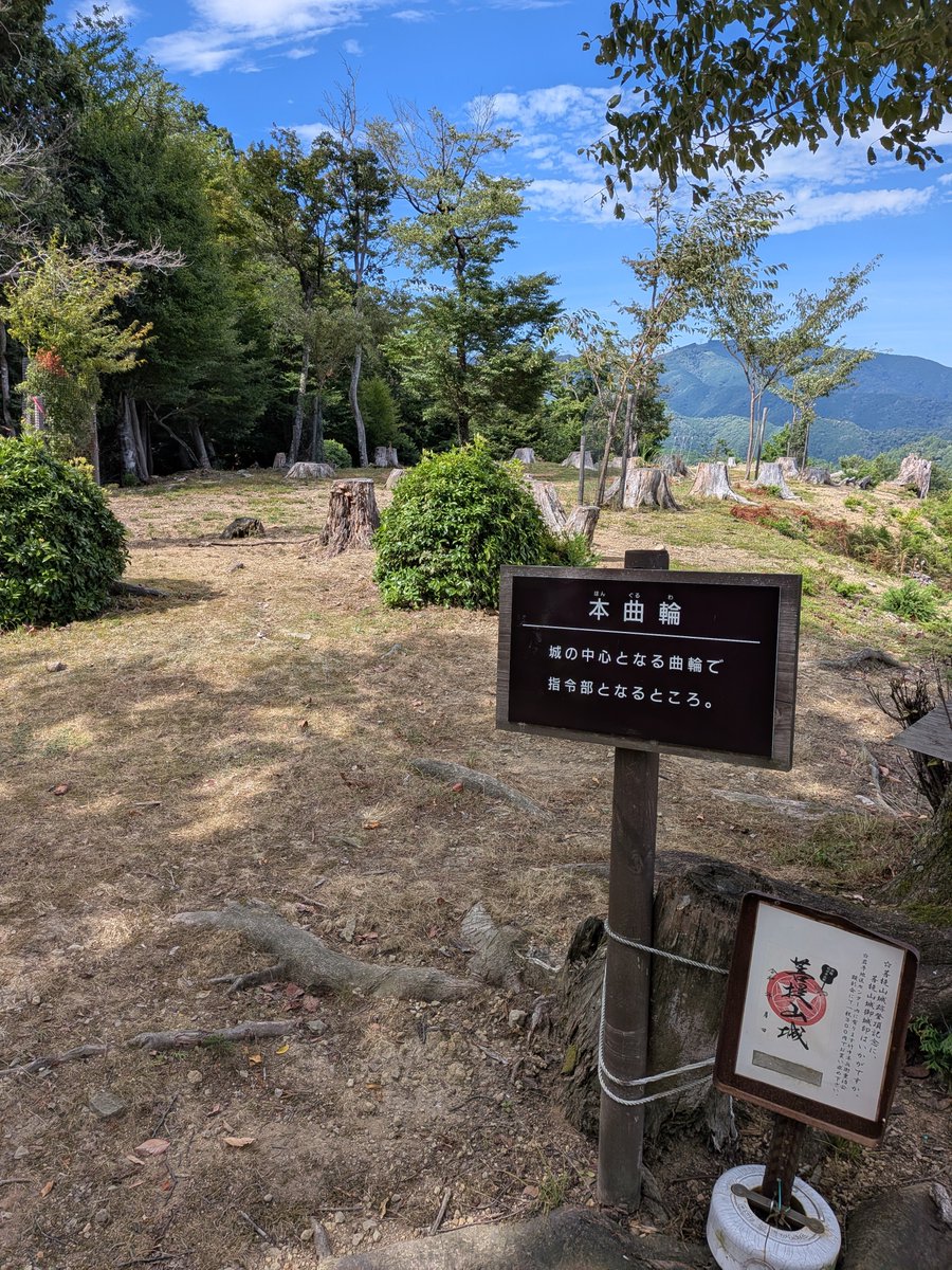 kakefu_31's tweet photo. 岐阜県　菩提山城🏯　8/11☀
初登城🏯堅堀、切岸など見どころ満載でした😊一宮インター周辺の渋滞で福井行きを断念、急遽行き先を変更したので勉強不足…見れていない遺構が沢山ある事を下城後知る😵また行かねば😅 https://t.co/8wUFJrlweY