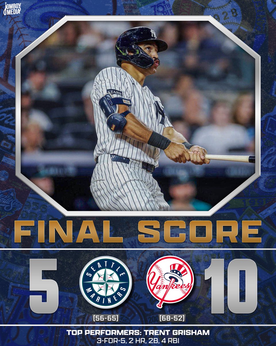 TalkinYanks's tweet photo. Yanks take the first two from the Mariners! https://t.co/XqMEj4x0UL