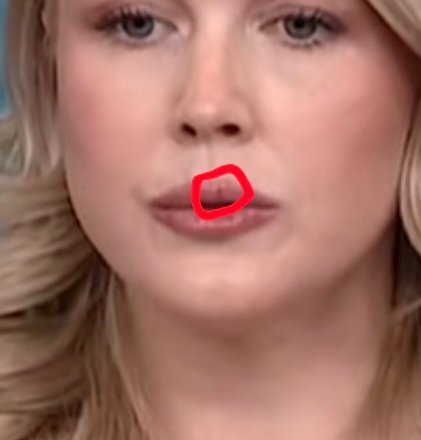 Blasts4Satan's tweet photo. @karolineleavitt Literal Shit Lips Leavitt https://t.co/rHRpaevUwc