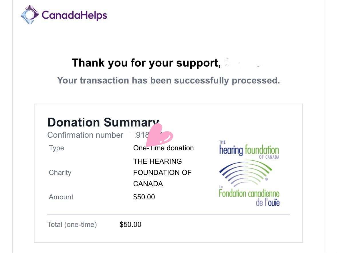 THV_Canada's tweet photo. Yesterday, Taehyung shared his personal experience with hearing loss, opening a meaningful and compassionate conversation about how this reality affects so many people in our communities. His honesty reminded us of the importance of accessibility, awareness, and support for those living with hearing challenges.

In honour of Kim Taehyung, we are proud to make a donation to The Hearing Foundation of Canada, an organization dedicated to advancing hearing health, supporting research, and improving the lives of individuals and families across the country.

WE LOVE YOU TAEHYUNG 💜