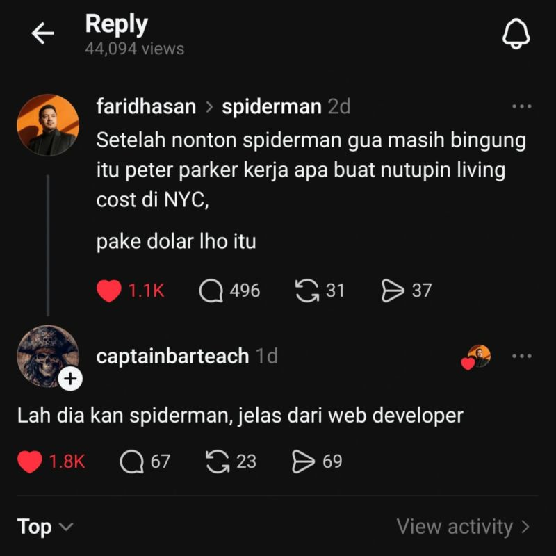 hiphipdey's tweet photo. the real "web developer" HAHAHAHAHAH INI JOKES LUCU BGT https://t.co/ntnYJjnl9e