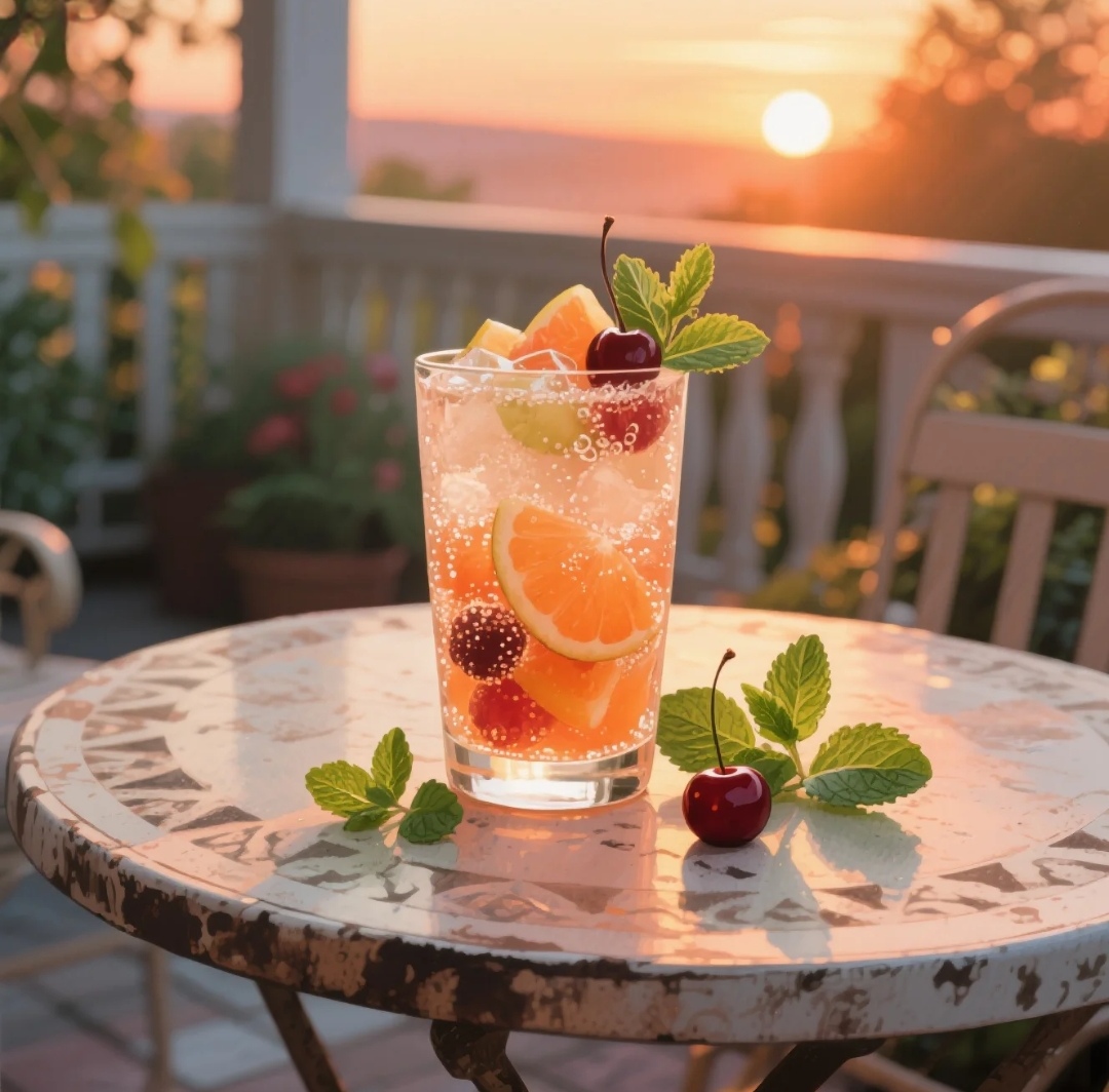 ChipJunk's tweet photo. [Craving something fresh u0026 sweet Whip up a 5-minute iced peach green tea! Muddle 3 ripe peach slices, top with brewed cooled green tea, ice u0026 a dash of honey. Perfect for summer vibes!] https://t.co/qicpForomI