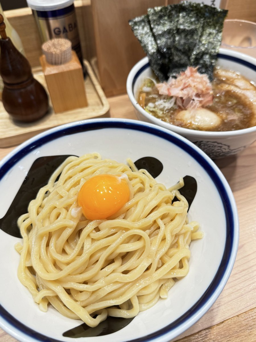 Luna_O2kami's tweet photo. 玉に玉！

嬉しい美味しいつけ麺✨

#渋谷
#つけ麺 https://t.co/bQoz6yFYXy