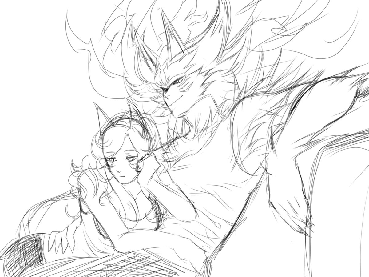 _Wawa_SOL_'s tweet photo. When I draw a healthy couple, I want to show how comfortable they are with each other.
#にゃんこ大戦争 https://t.co/WXkYnD3HPs