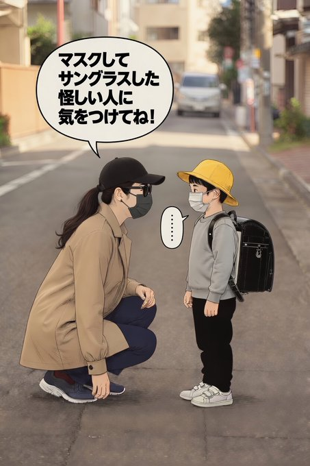 U4yR6HhjdNt9qQC's tweet photo. コロナ前は花粉症や風邪の季節しかマスクする人は見なかったですね。病院でさえ、手術室や特別な場所を除いてマスク無しが普通でした。むしろマスクで顔を隠している人は怪しい人間と思われましたよ。海外では町中でマスクしていたら、変な目で見られますよ。覆面禁止法があって、マスクで顔を隠していたら逮捕される地域もあります。顔を隠す人が多いと犯罪がやりやすくなると思わないのでしょうか。下記のような人がいると、不審者みたいで私は怖いです。