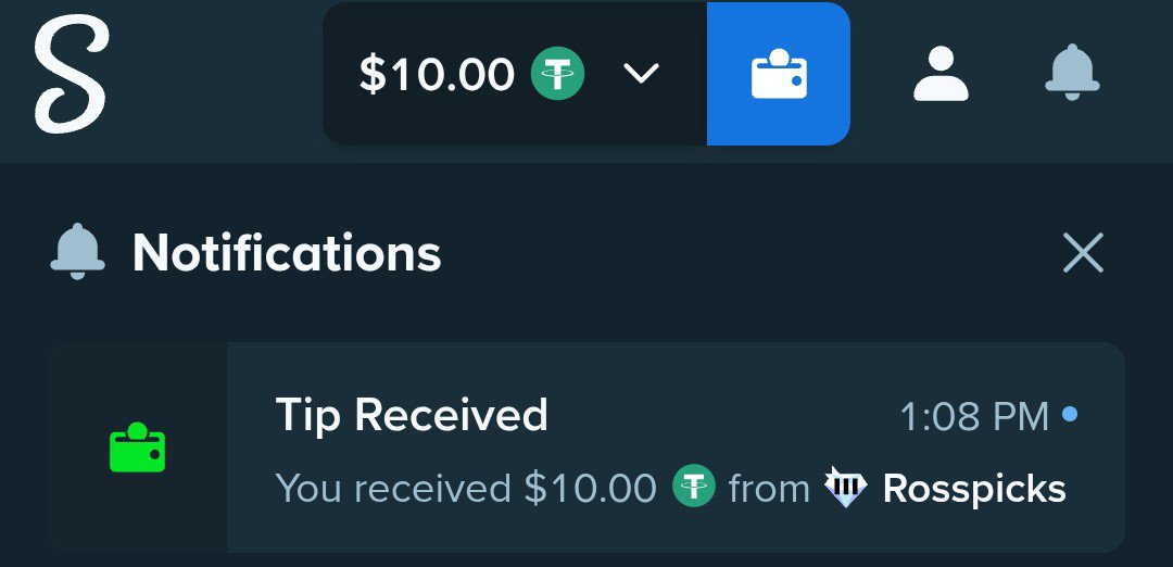 Schmiggless's tweet photo. Huge thanks for the $10 tips. Thank you for always taking care of us @demize21 and @RossPicks , You guys are the best and DXR fam. Happy to be part of this Community/Fam.
@StakeEddie @Stake
#DxRTips https://t.co/bSg76h5ZmO