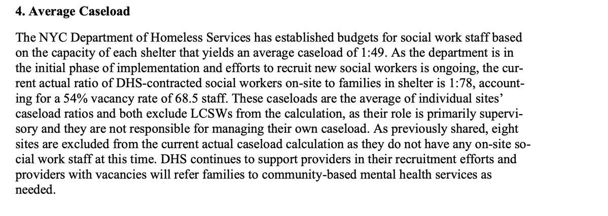 itslaylas's tweet photo. btw, NYC has a major mental health provider shortage. NYC's Department of Homeless Services has a ratio of ONE social worker for every 78 homeless families, excluding a vacancy rate of 54%. One social worker is responsible for the well-being of 78 families. https://t.co/2WvjEhiOhm