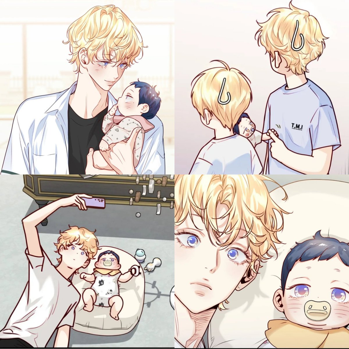 AR9197's tweet photo. we definitely need more Byul &amp; baby Luna content 😭💛💙 https://t.co/vCCjLXaVnc