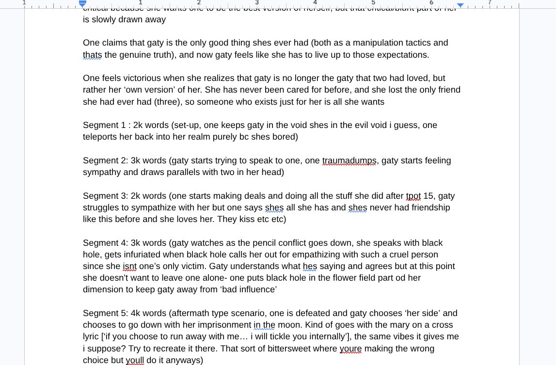 gatymeow's tweet photo. onegaty fic notes 👀 that I might work on https://t.co/goIVNTZ17H