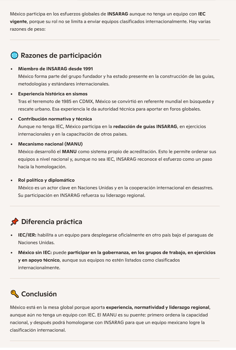 SkyEmpiren's tweet photo. @PhinsBog @fdbedout @YonardoMolina Por qué Chile fue rechazado entonces y El Salvador que no tiene equipo certificado no. China también fue rechazada y está certificada.

México es fundador de INSARAG con experiencia de más de 40 años y fue rechazado.

Digan las cosas como son, no traten de verle la cara al mundo. https://t.co/0xjYctigHO