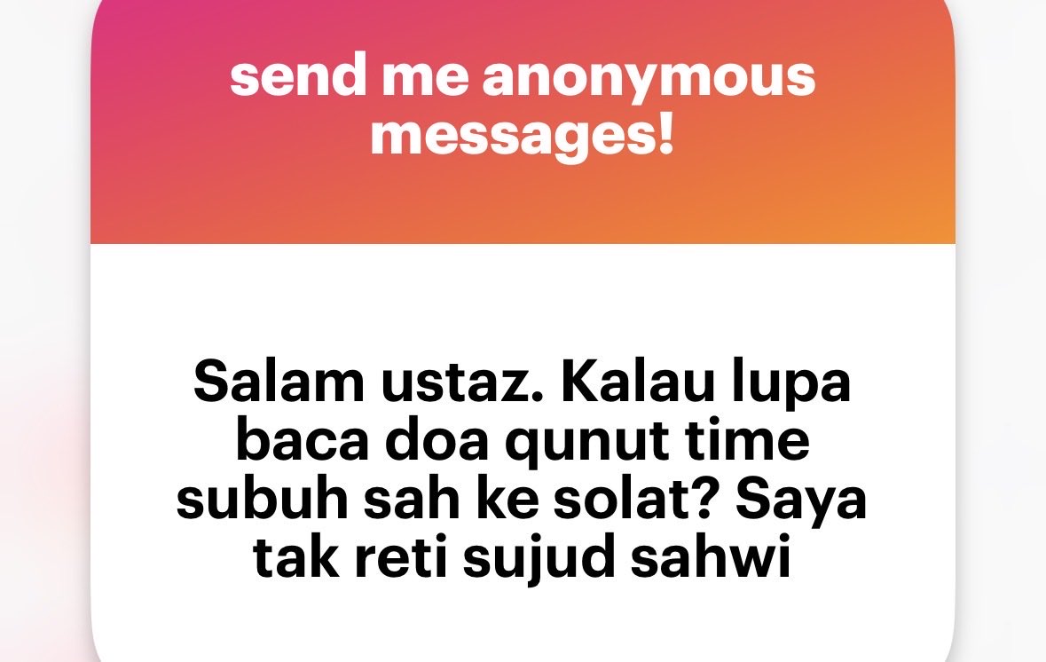 mnasrullah00's tweet photo. Waalaikumussalam 

Solat tersebut masih sah. 

Qunut subuh merupakan sunat ab’adh [di sisi mazhab al-Shafi’i] yang kalau tertinggal solatnya masih sah akan tetapi disunatkan untuk sujud sahwi sebelum salam. https://t.co/dt0L07Nsg9