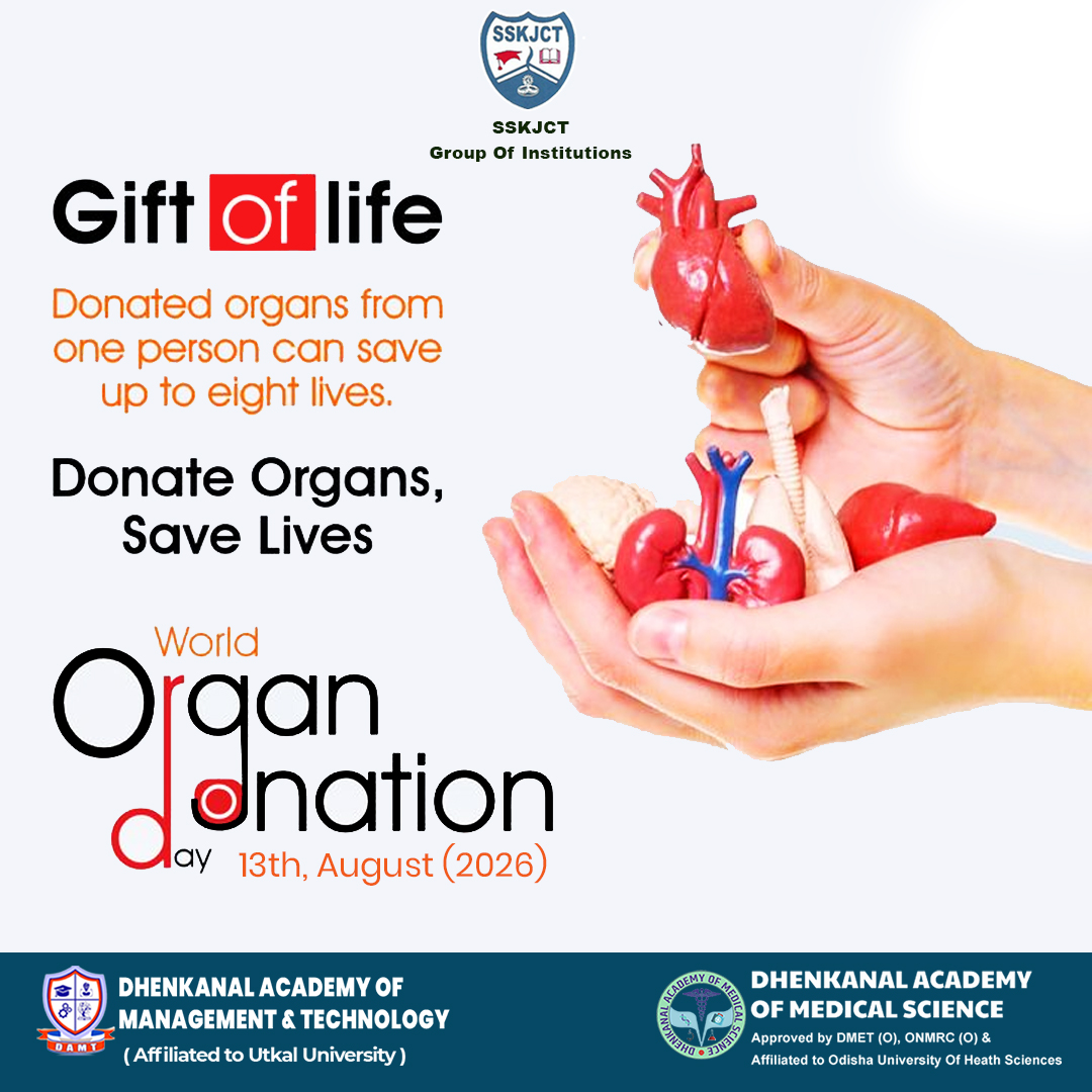 DAMS_dhenkanal's tweet photo. On World Organ Donation Day, let’s celebrate the gift that gives life a second chance. ❤️🫶
One decision can save multiple lives. Donate organs. Give hope. Give life.
#WorldOrganDonationDay #OrganDonation #GiftOfLife #DonateLife #SaveLives #SpreadAwareness #GiveHope https://t.co/qBZM3EnBma