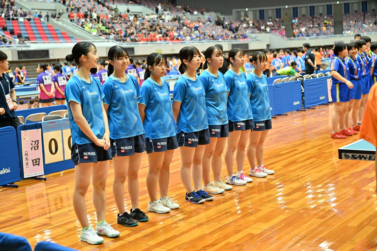 takurepo's tweet photo. #大阪インターハイ #卓球
▼女子学校対抗1回戦
沼田（群馬）　3-2　コザ（沖縄）

初出場の沼田がコザとのラストまでもつれる接戦を制して初戦突破を果たしました。
2回戦では第1シードの星槎横浜に挑みます。

#インターハイ2026 #卓球レポート https://t.co/EsYquEQgmD