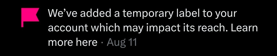 surfer_btc's tweet photo. I would like to contact @Support @X  and maybe @nikitabier can help me.
My account is 12 years old, and I never violated the terms of use, and now I'm getting a red flag with: We’ve added a temporary label to your account which may impact its reach. Learn more here
@XDevelopers https://t.co/rZxnjSwnXm