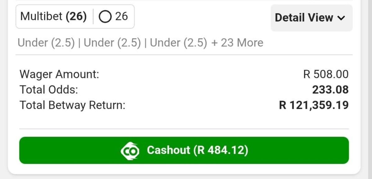 Lerumo_molefe2's tweet photo. Under 2.5 Goals 🔥🔥

200+ odds 💰💰

Code: BW6887DDE4

Kick off - 19:00 ⌚ 

(All games playing today) https://t.co/YbjztYcPrc