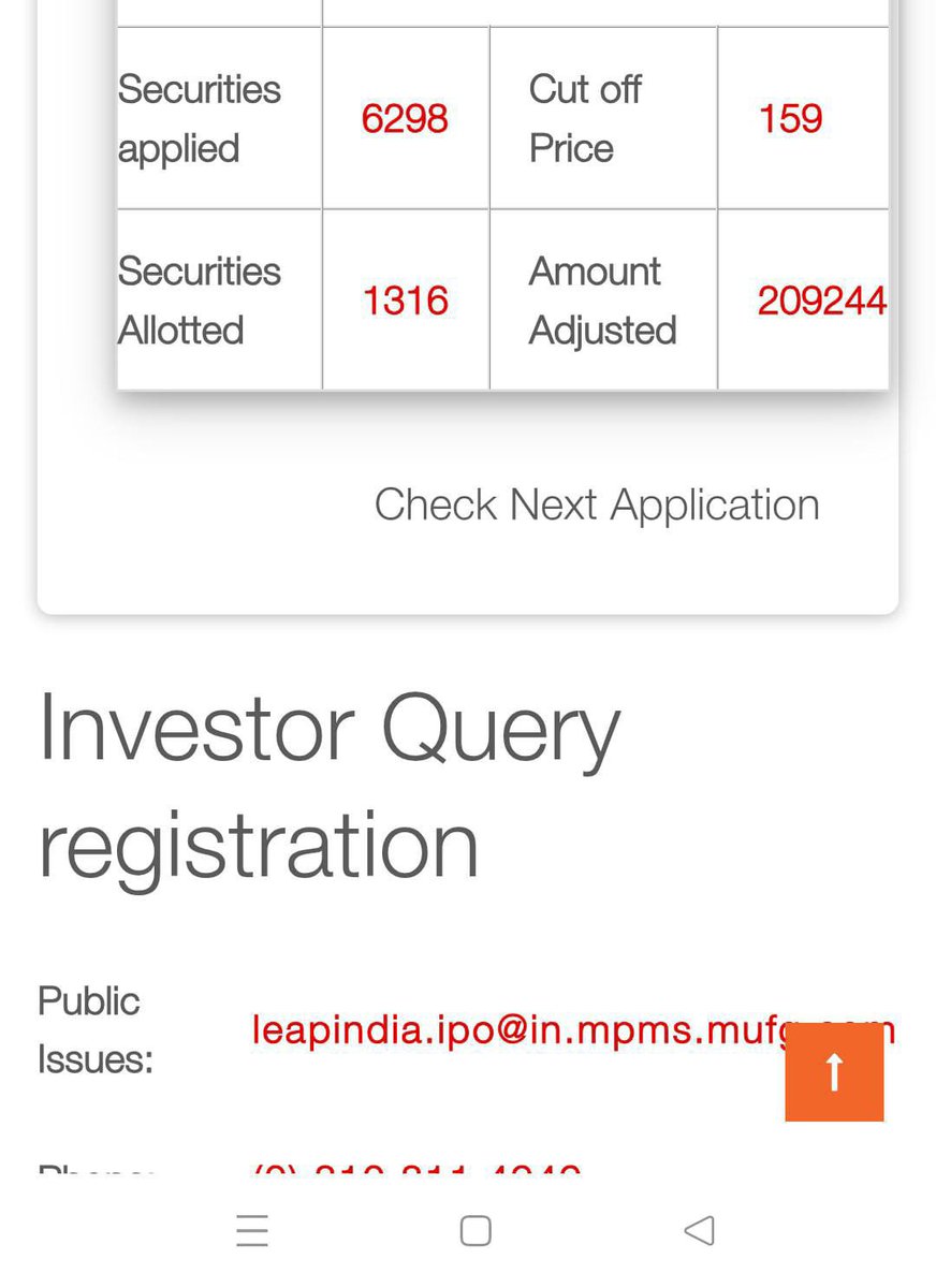 Umesh7984's tweet photo. As predicted got 1 HNI in #LEAP and 1 retail in #Technocraft 
#ipogmp #IPO #Ipoalllotment https://t.co/qnWVCzSfUU