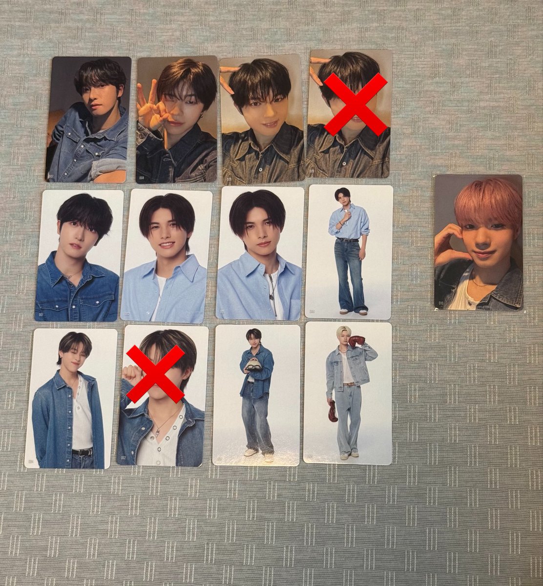 takeru_4111's tweet photo. KO1KEYZ コイキーズ 1st FAN MEETING ファンミ トレカ 交換

【譲】 柳谷、照井、後藤、シヨン、濱田、杉山、矢田(7000円)
【求】飯塚、阿部(006以外)

セルカ⇄セルカ優先

8/21、8/22ファンミ手渡しor郵送希望
お気軽にお声がけください😊 https://t.co/i9IWNkR03H