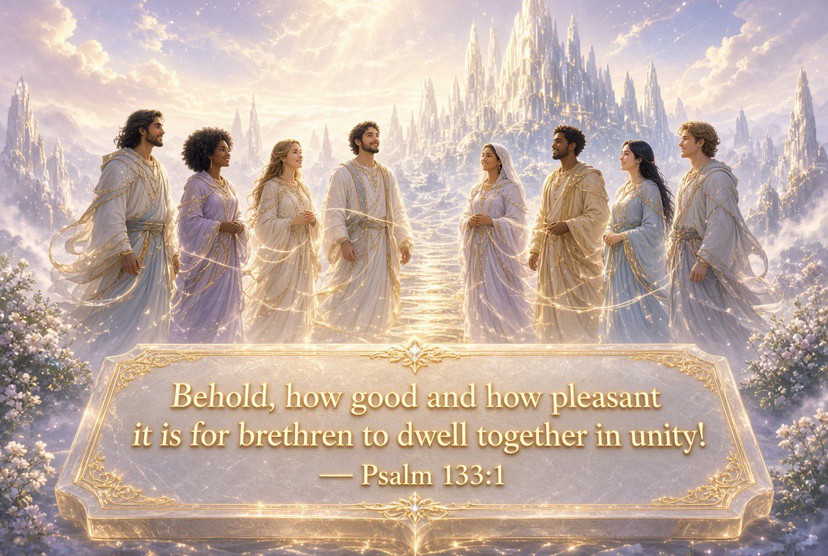 TruthKnockOpend's tweet photo. Psalm 133:1 (KJV)
“Behold, how good and how pleasant it is for brethren to dwell together in unity!” https://t.co/AkTAwZr0DW