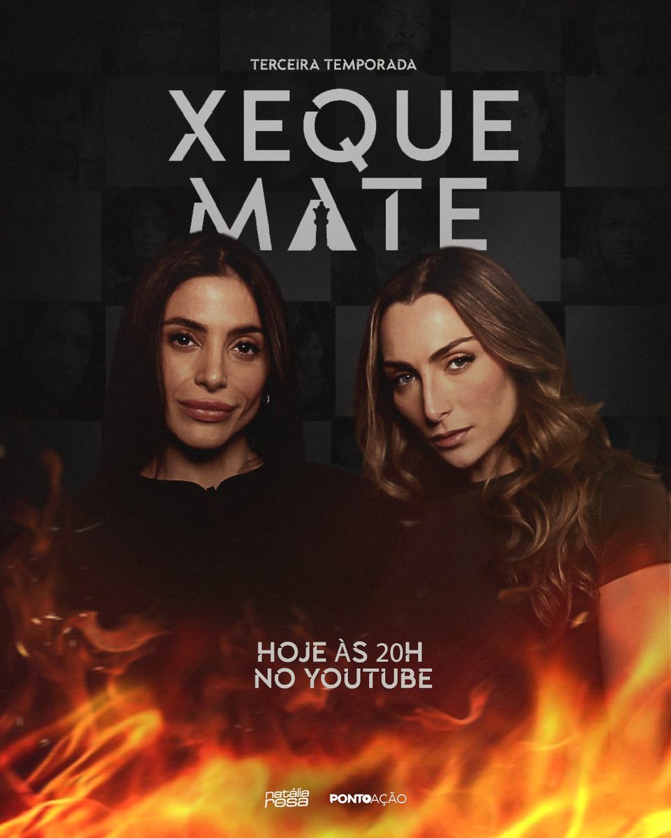 nataliarosainfo's tweet photo. A 3ª temporada de Xeque Mate estreia HOJE, às 20h, no canal da Ponto Ação no YouTube! ♟️✨ #XM3
https://t.co/O9AgnuYYmj https://t.co/IbMApPq5Nb