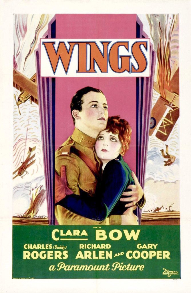 FilmNewsNos's tweet photo. 🎬MOVIE HISTORY: 99 years ago today, August 12, 1927, the movie ‘Wings’ opened in theaters!

*Winner of the 1st Best Picture Academy Award*

#ClaraBow #CharlesRogers #RichardArlen #GaryCooper #JobynaRalston #ElBrendel #RichardTucker #GunboatSmith #RoscoeKarns https://t.co/LMPfFfOEf5