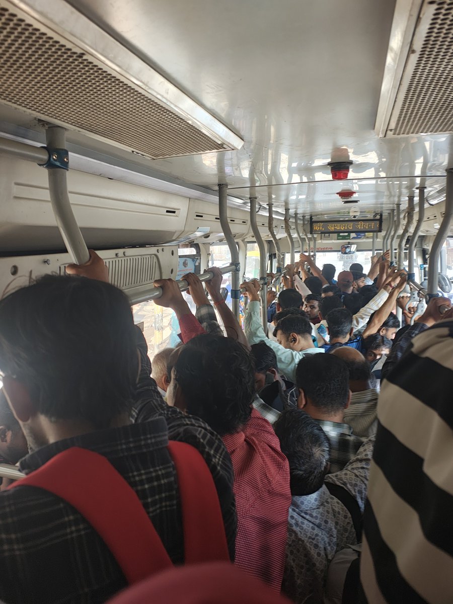 royanurag90's tweet photo. @CMRekhaGuptaFC @dtchq_delhi The real picture of DTC is not defined by the first picture, where @CMRekhaGuptaFC ji is travelling in bus.

The other two pictures show the reality faced by every voter and daily commuter on the Badarpur–Mehrauli Road.

This is the ground reality that people experience every day https://t.co/5tTOdAtYTR