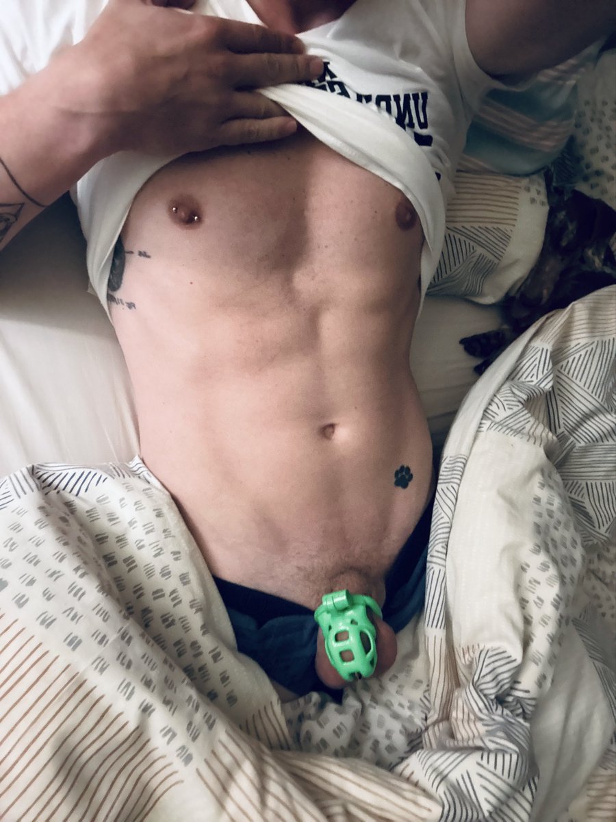 Pupflashxxx's tweet photo. Gooood Morming  ⛅️waking up locked with a semi morning wood 🪵 Don’t wanna get out of my warm bed! The feeling isn’t sore but pleasurable in a sense it’s makes me a more subservient f@g all day!! 🫠🔐😈
@ChanceOwenxxx @kink_wear @rugbyunion8 @GayChastity_RTs https://t.co/PI3oaUANX2