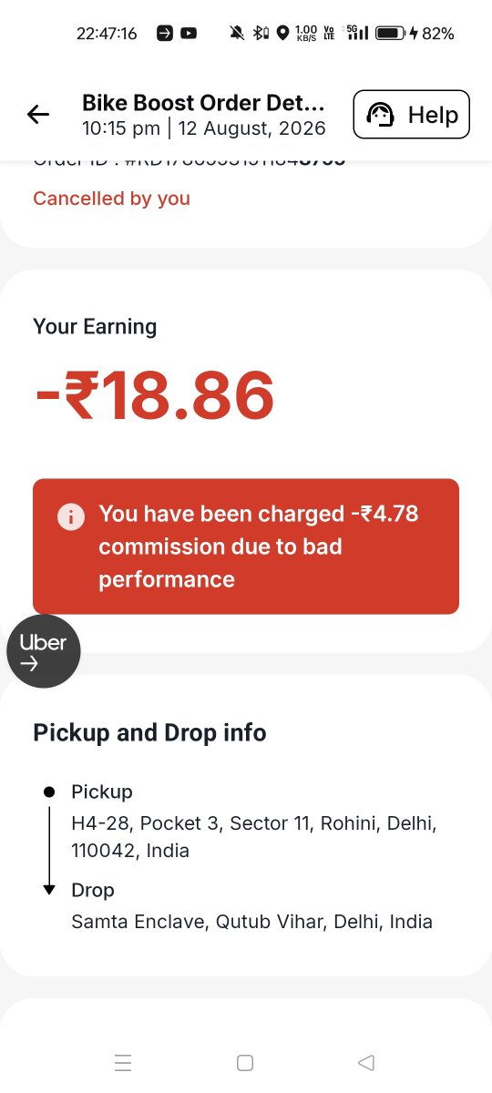 sunn22584's tweet photo. @rapidoapp_ hi I'm using rapidocaption as a full time but I noticed something weired a couple of days that you guys cut the tax deduction before the ride starts even rider cancel the ride you already cut your tax so tell me who gives you authorityto do that
#rapido #bycottrapido https://t.co/5N3Q7hU7eG