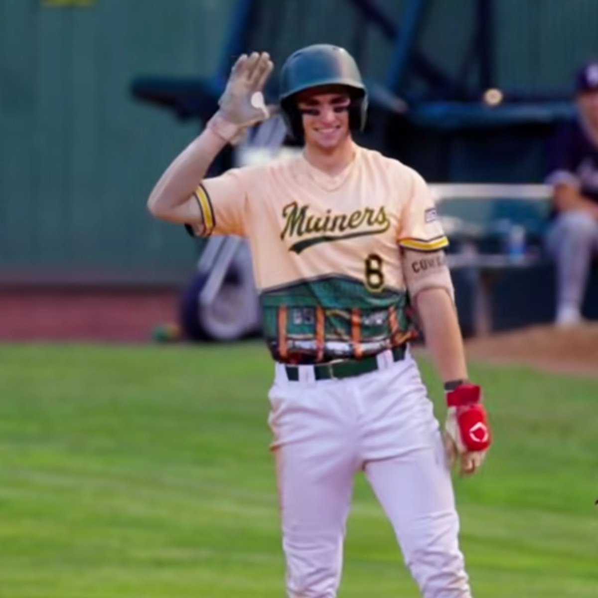 EasternMESports's tweet photo. The @Sanford_Mainers, for the third time in franchise history, have won the New England Collegiate Baseball League Championship. Sanford takes down Danbury in Game 3 at Goodall Park 12-5. We'll have the full recap posted tomorrow morning #mesports #NECBL
Image of Will Cowan (St. John's) during Game 3 of the NECBL Championship Series at Goodall Park in Sanford on Wednesday night