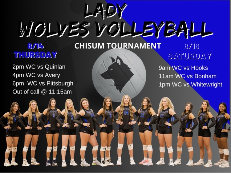 wcisd's tweet photo. Come support your Lady Wolves as they compete in the Chisum Tournament!🐺💪🏽🚾 https://t.co/WBfbeAJ0Iv