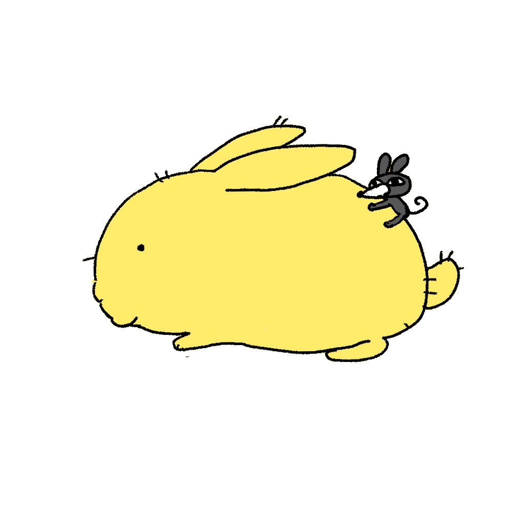 mongxsil's tweet photo. 토끼 등에 래튜 부착 https://t.co/KXEUUSL6lA