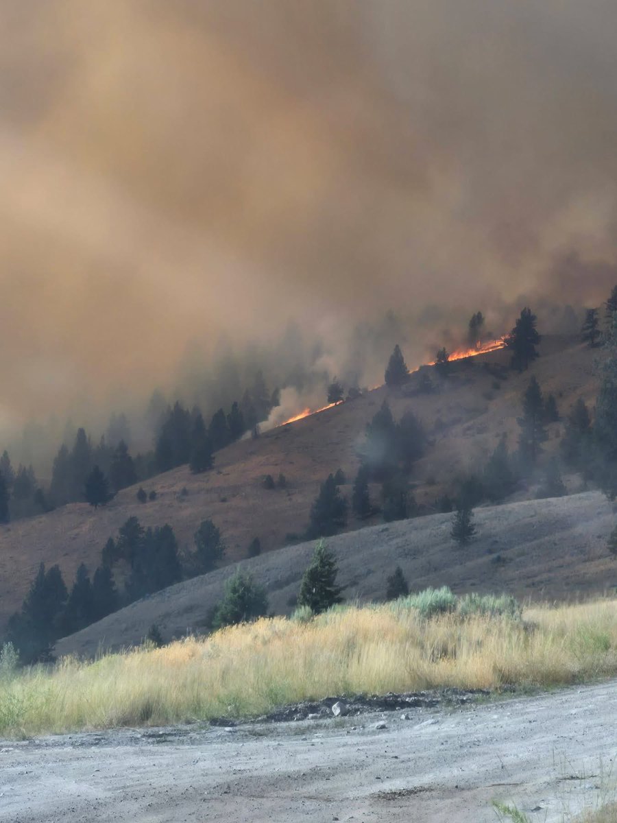 A_Harbor_'s tweet photo. Please give your thoughts on a request for dedicated Okanagan water bombers stationed on the lake through the summer. Look at all the bombers operating today, and think if we had had them when the fire only looked like this outside of Summerland. We had blue skies that day and a rapid response time could have made a difference.