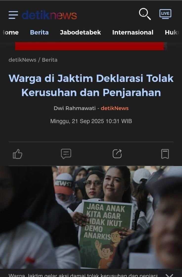SiskaRahayu89's tweet photo. Satu unggahan tanpa verifikasi bisa memicu kekacauan besar. Buktikan warga tidak mudah diadu domba oleh provokasi di bulan Agustus ini. Saring sebelum sharing, mari Tolak Kerusuhan dan #WargaPilihDamai https://t.co/4P8XTiFuEj