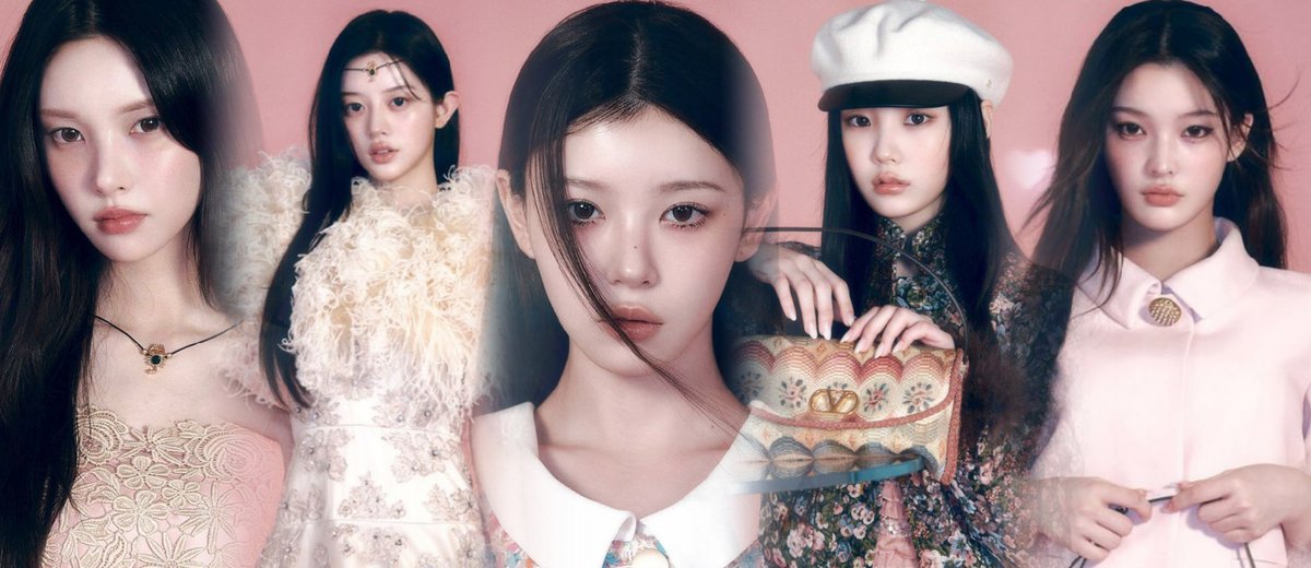 thebaseillit_'s tweet photo. ILLIT for VALENTINO (2025) https://t.co/9jWndmY9NO