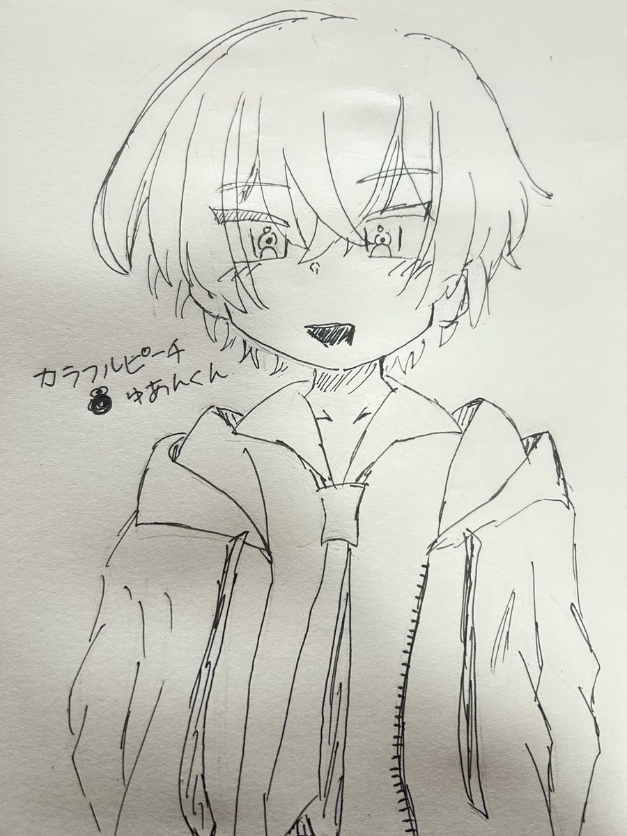 nikoko46's tweet photo. カラフルピーチのゆあ���くんを書かせていただきました🌈🍑  #ぴちあーと https://t.co/qDNMPTnZ1o