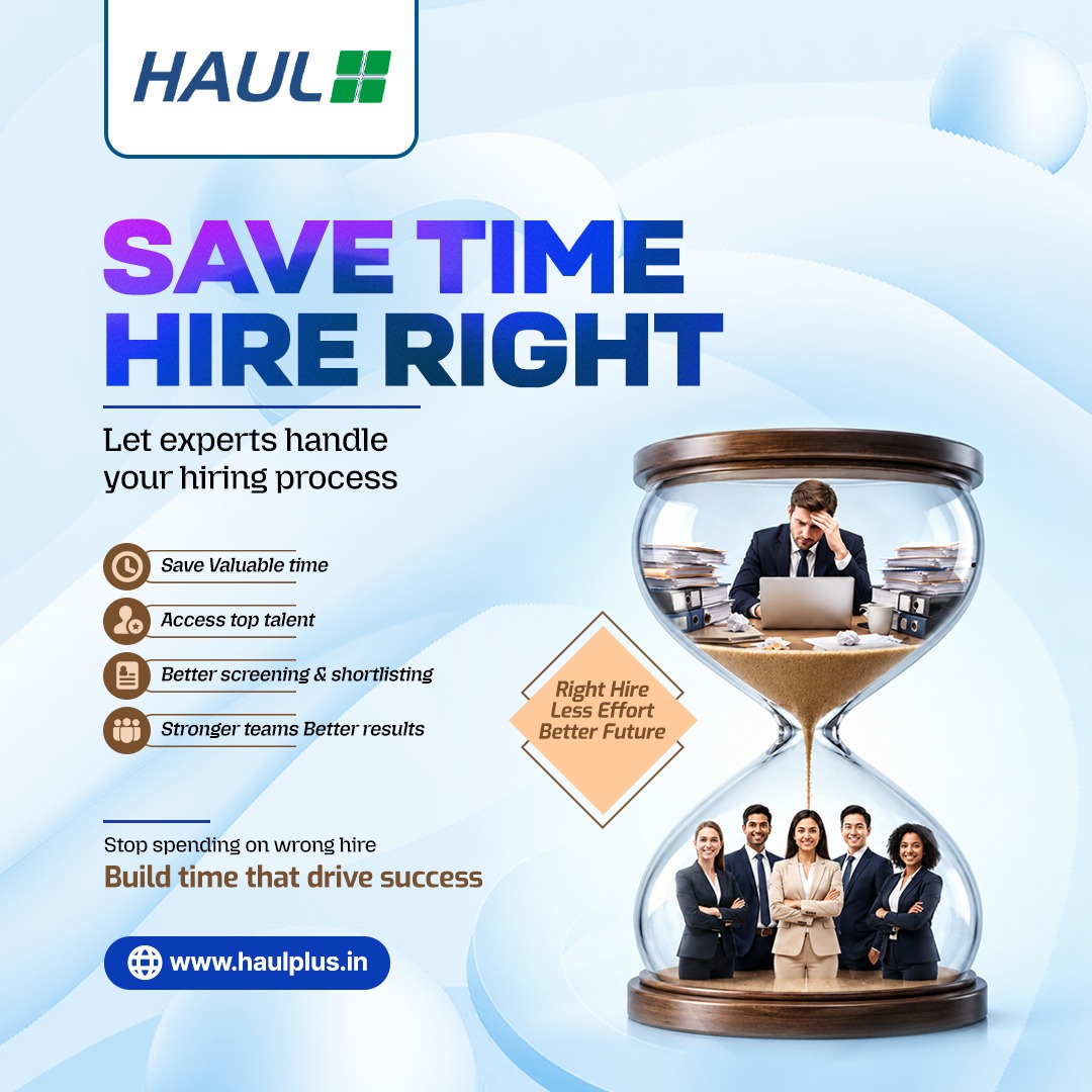 HaulPlus's tweet photo. Hiring shouldn’t slow down your business growth. Let the experts take care of the search, screening, and selection while you focus on what matters most—building your business.  Save Time. 

Call us now at 7030954100 or visit https://t.co/Br9GDC8n3S

#SmartHiring #Recruitment https://t.co/81X6g2l7os